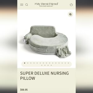 Premium Comfort Nursing Pillow - Elegant Gray